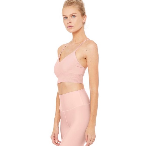 ALO Lush Bra Pink/Nude Small - Picture 3 of 6